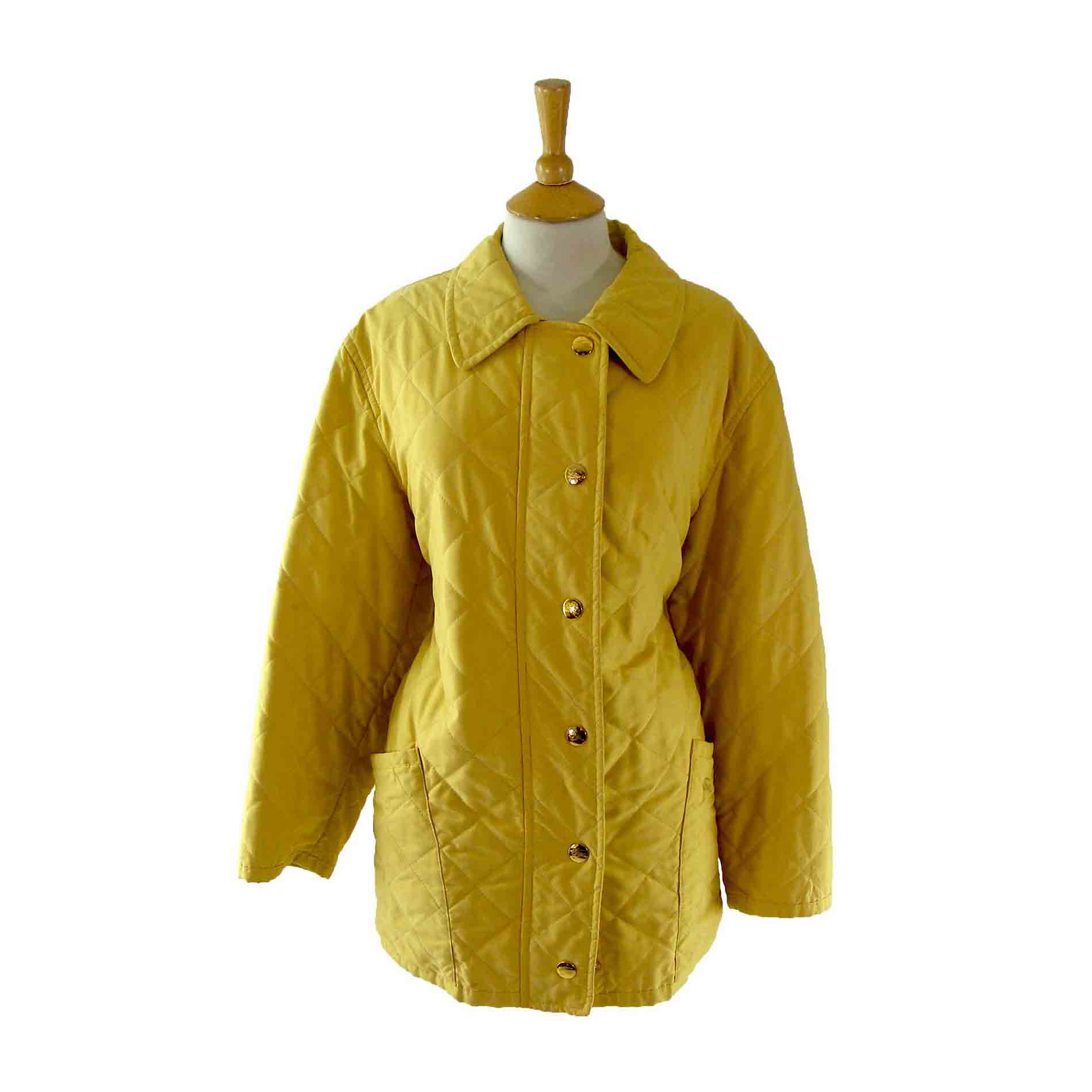 burberry coat yellow