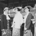 Four wome modelling fashion hats, 1920s
