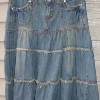 vintage denim skirts