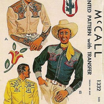 Make your own vintage western shirts - 1950s McCall's pattern.