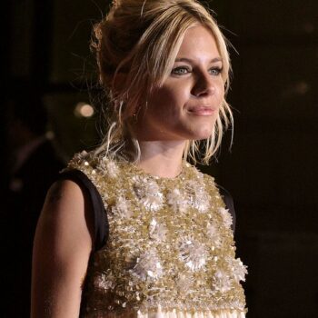 Sienna Miller at the London premiere for Factory Girl