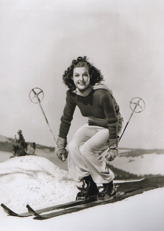 1930s fashion sportswear prom photo- A ski outfit, 1939. 1930s fashion sportswear prom photo- A ski outfit, 1939.