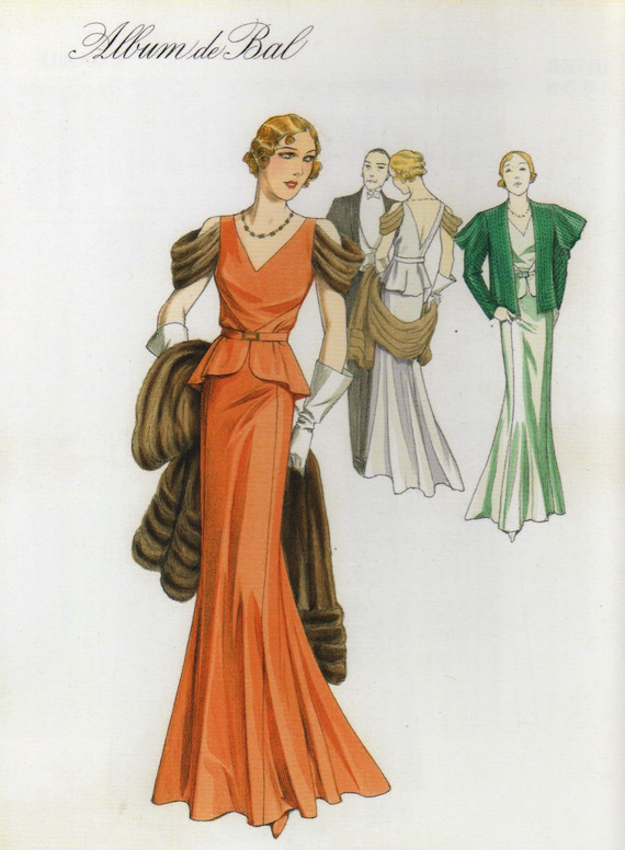 1930s evening wear