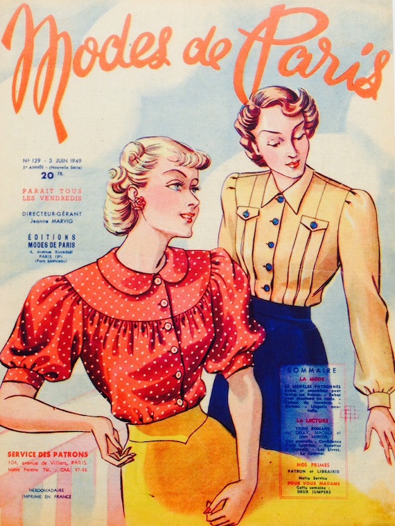 Parisian 1940s fashions, 1949