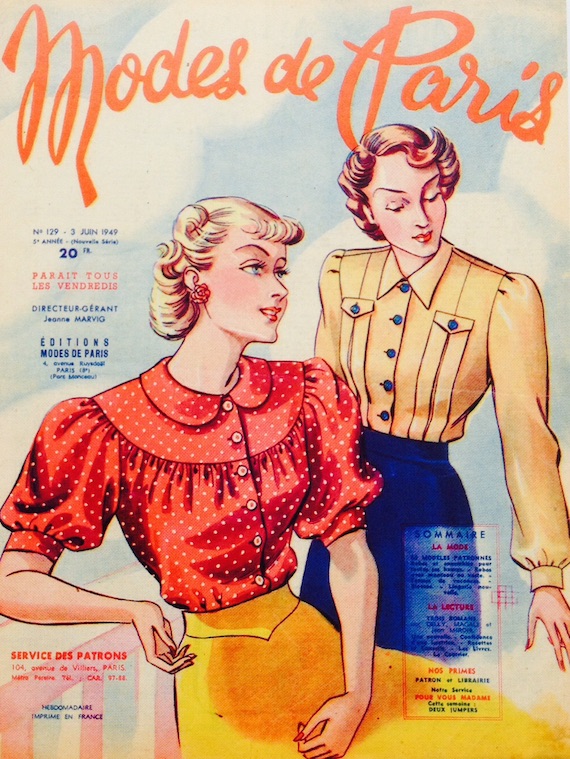 Parisian 1940s fashions, 1949 Parisian 1940s fashions, 1949