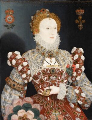 Gold, glitter & sequins - Portrait of Queen Elizabeth I