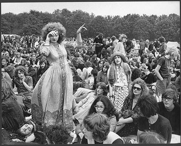 Hippies at a festival Hippies at a festival