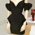 80s dresses - Thierry mugler cut-out shoulders look dress -
