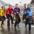 Did people really wear neon coloured clothing in the 80s - The Wiggles performing live at Sydney Opera House and Sydney Harbour Bridge, 2018