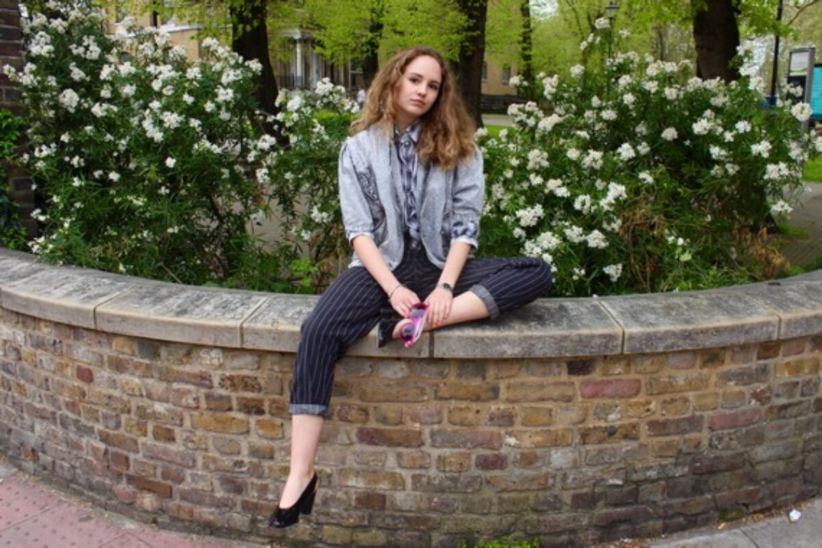 Over 40 Fashion Blog: Classic Denim Dungarees and Patterned Bow