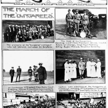 What Are Dungarees Jeans? Visual record of the March of the 'Dungarees' in November 1915.