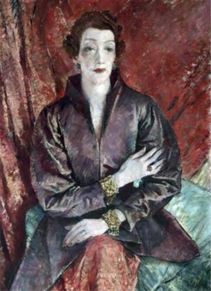 Mrs Eva Lutyens by Glyn Warren Philpot. c1935-1937. Image via Pinterest.