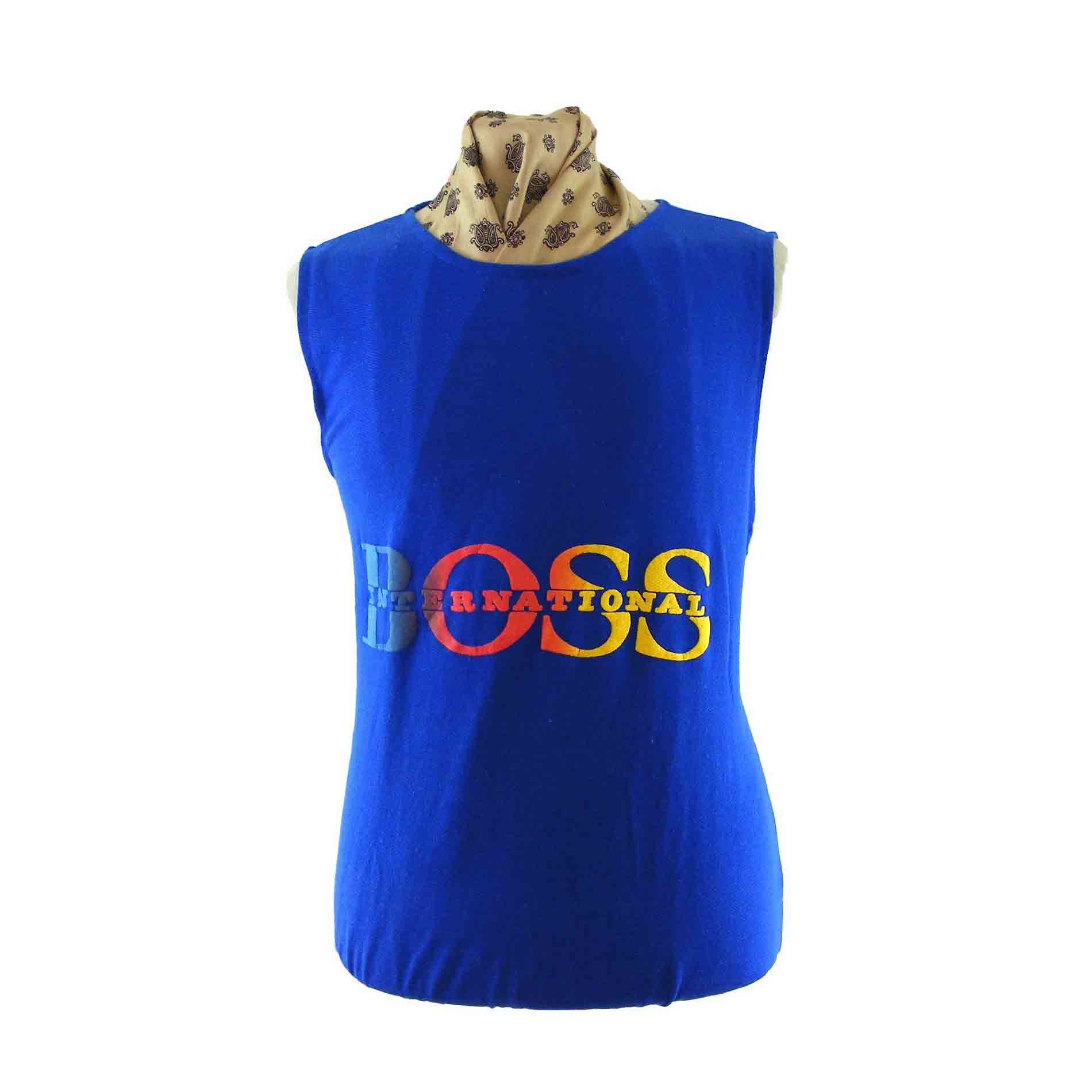 Boss International Vest - Blue 17 Vintage Clothing