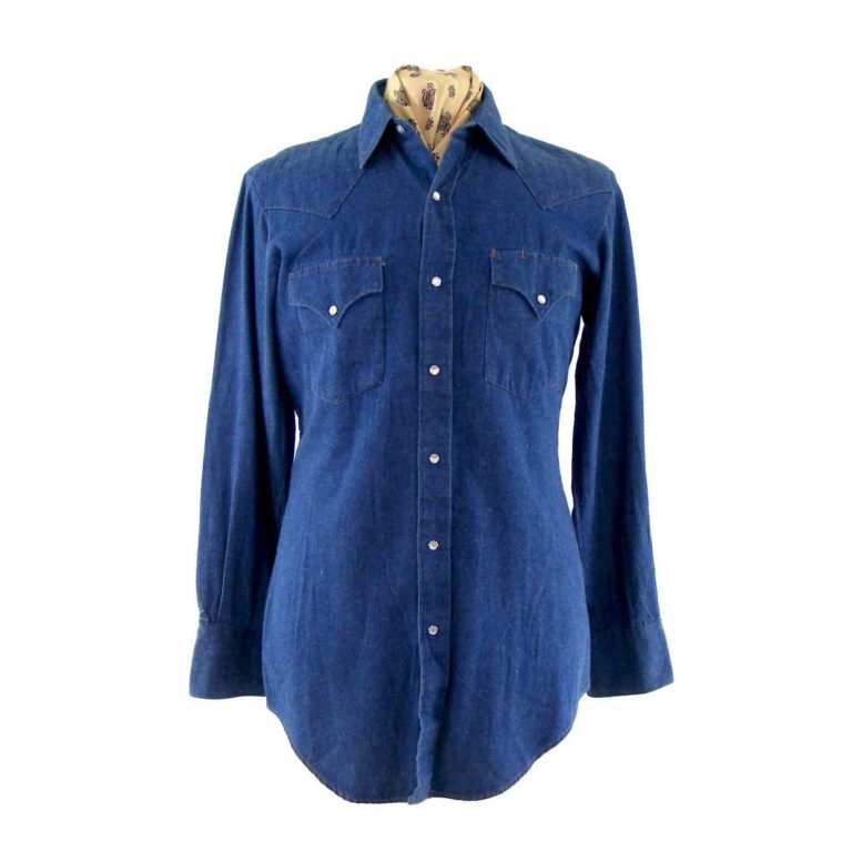 Miller Denim Western Shirt - Blue 17 Vintage Clothing