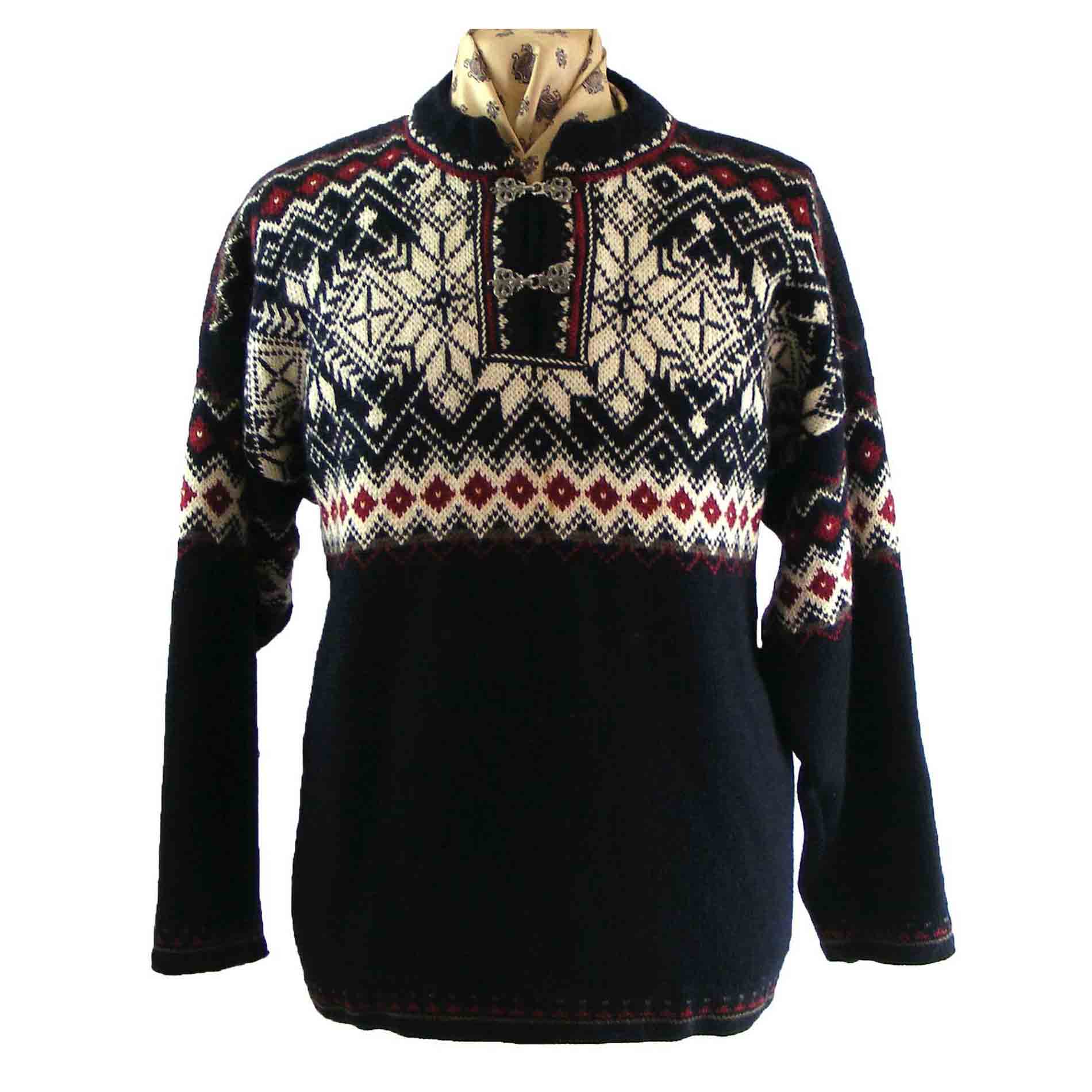 Norwegian snowflake sweater - Blue 17 Vintage Clothing