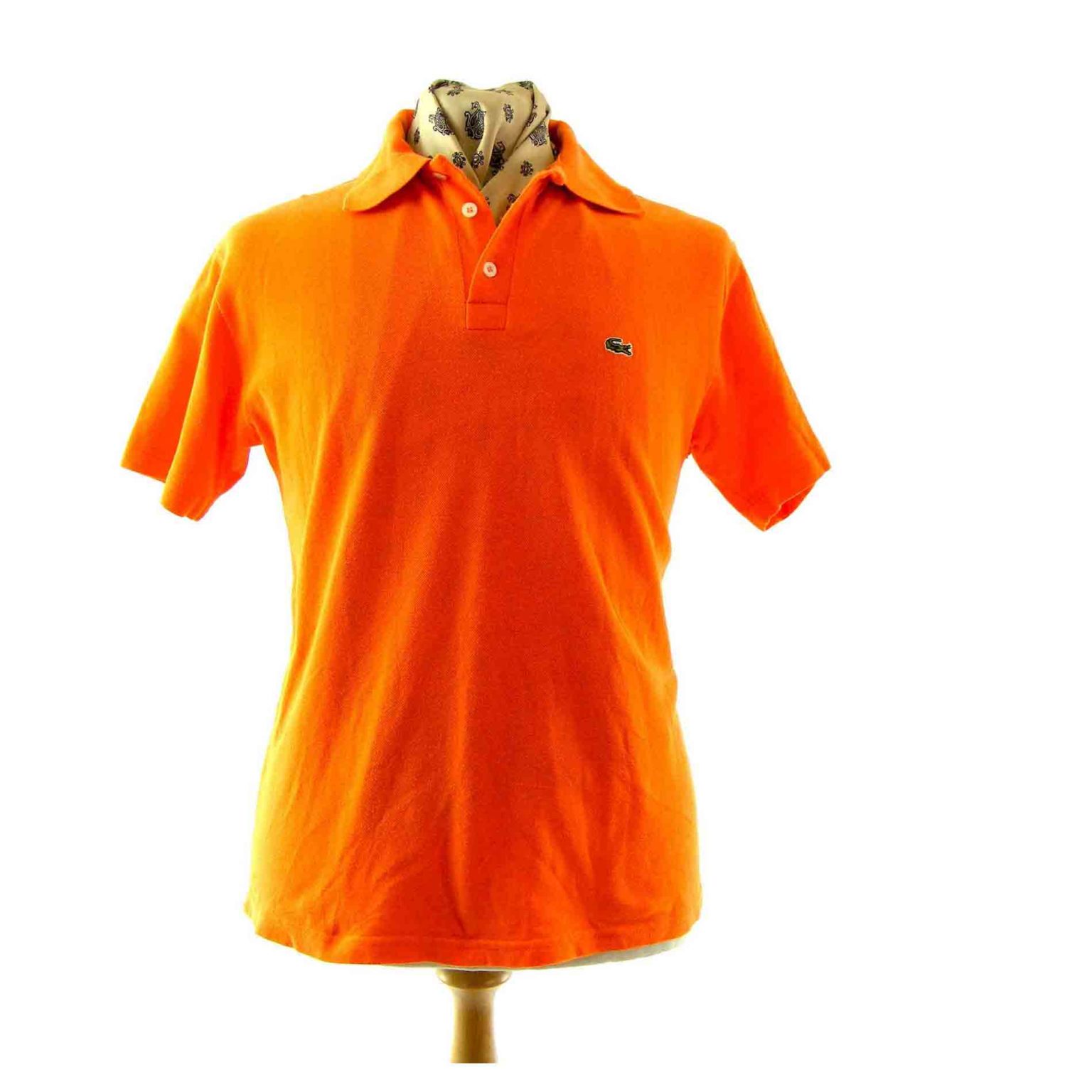 Lacoste orange polo shirt - Blue 17 Vintage Clothing