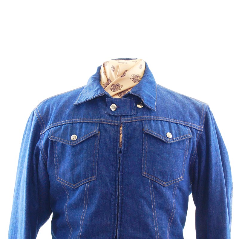 70s Montgomery Ward Denim Jacket - UK M - Blue 17 Vintage Clothing