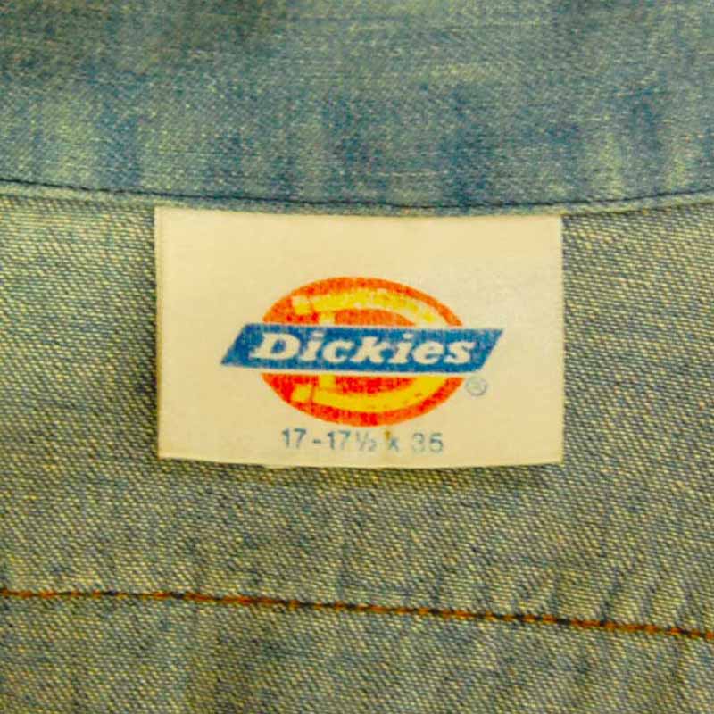 Dickies Denim Shirt - XL - Blue 17 Vintage Clothing