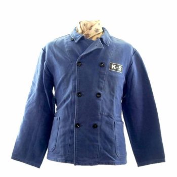 French chore jacket for classic and timeless style - Blue 17