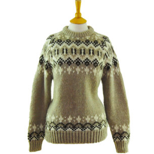 90s Greyscale Festive Winter Jumper