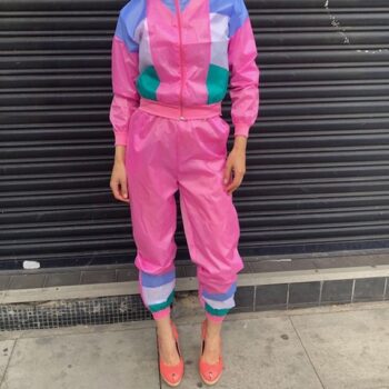 Ladies Pink Scouser Shell Suit