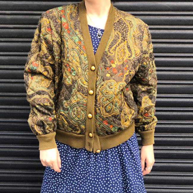 80s Paisley Vintage Bomber Jacket