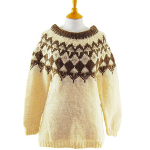 90s Cream And Brown Jumper90s Cream And Brown Jumper