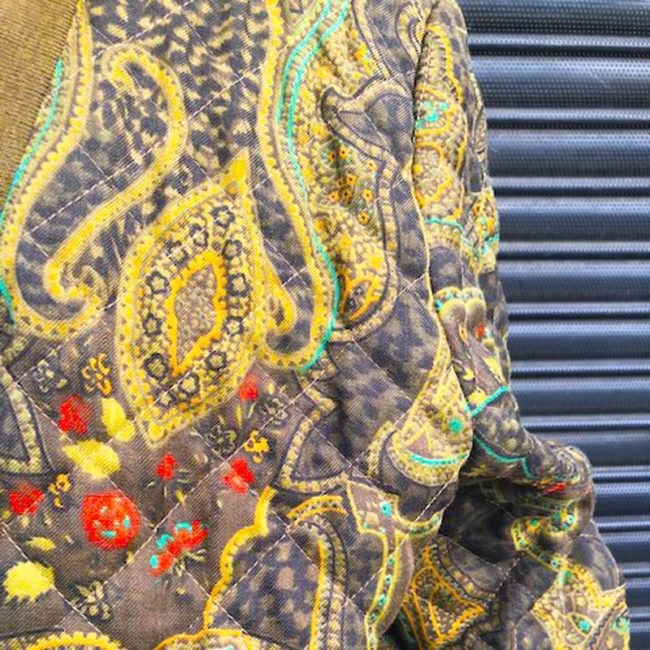 pattern of 80s Paisley Vintage Bomber Jacket