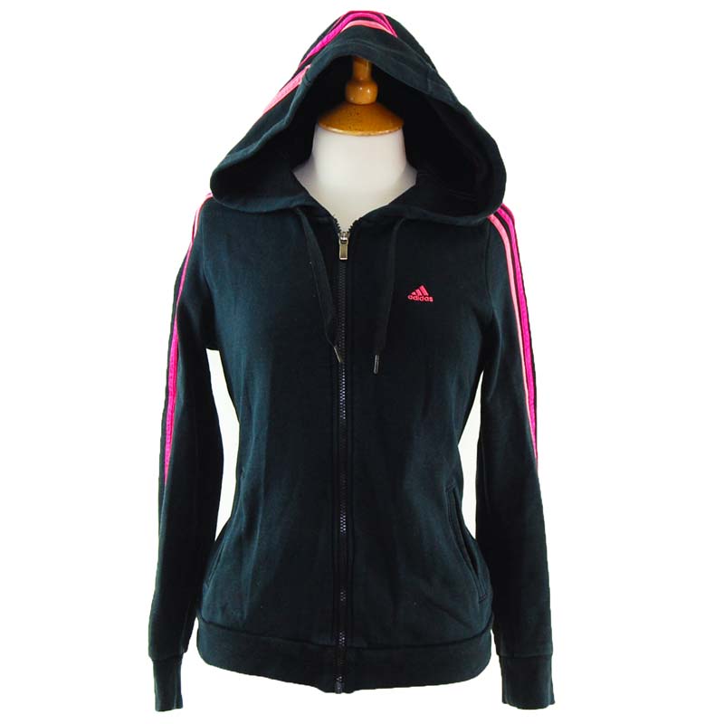adidas pink zip up hoodie