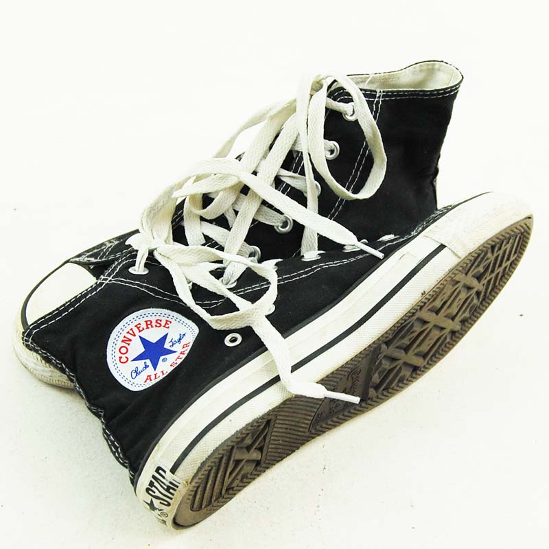 Black Converse Basketball Shoes 90s - Mens 6 - Blue 17 Vintage Clothing