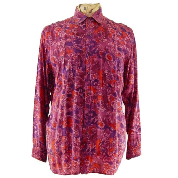 Mens retro silk shirts - Heritage and reinvention - Blue 17 Vintage ...