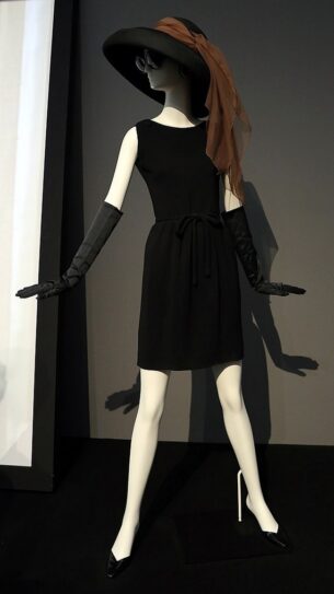 Givency little black dress and hat, worn by audrey hepburn in breakfast at tiffany's , 1961