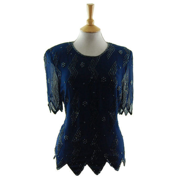 Beaded-Sequined tops | Blue 17 Vintage Clothing