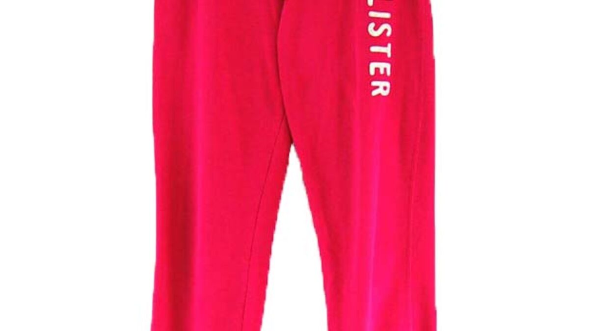 Ladies Pink Hollister Jogging Bottoms - UK 10