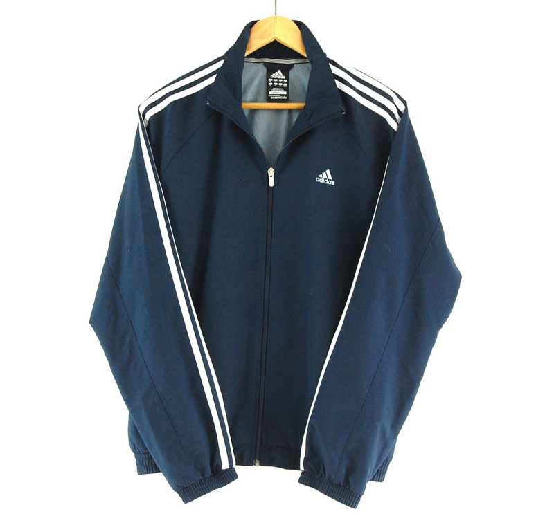 Adidas Track Jacket Medium - Blue 17 Vintage Clothing