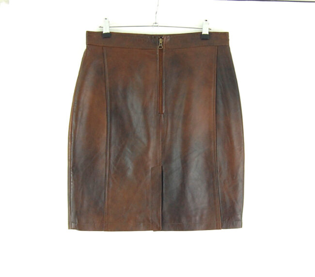 90s Patchwork Leather Skirt