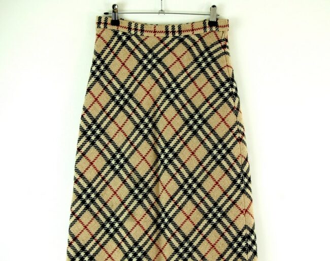 Real Burberry Nova Check Skirt - UK 6 - Blue 17 Vintage Clothing