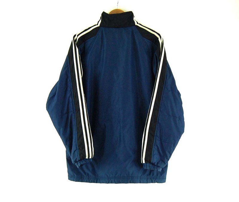 Adidas Puffa Jacket - UK XXL - Blue 17 Vintage Clothing