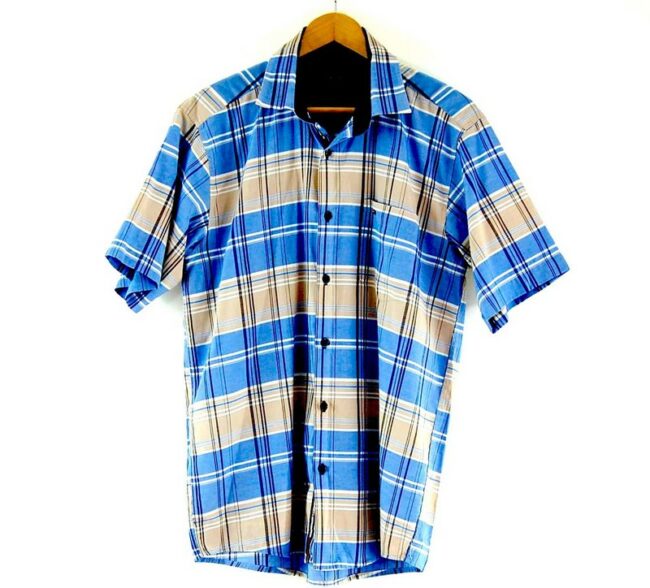 Check Short Sleeve Blue Tommy Hilfiger Shirt