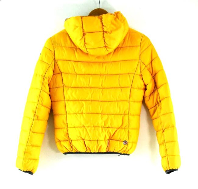 Back of Colmar Puffa Jacket Yellow