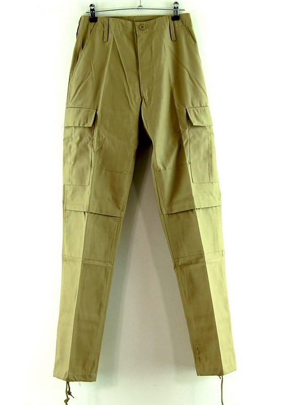 Khaki Army Surplus Pants - W26-28 - Blue 17 Vintage Clothing