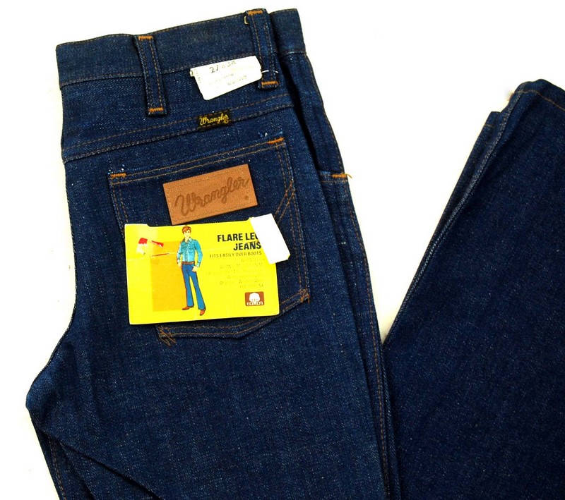 Wrangler Flare Leg Jeans - 27W x 34L - Blue 17 Vintage Clothing