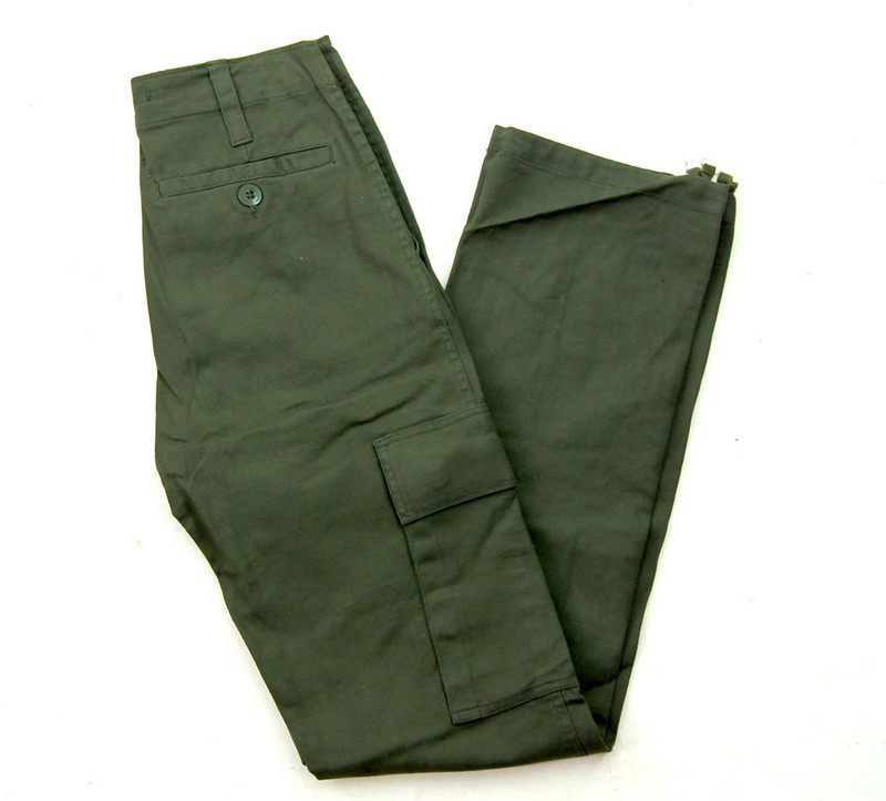 German Army Moleskin Pants - W24-26 - Blue 17 Vintage Clothing