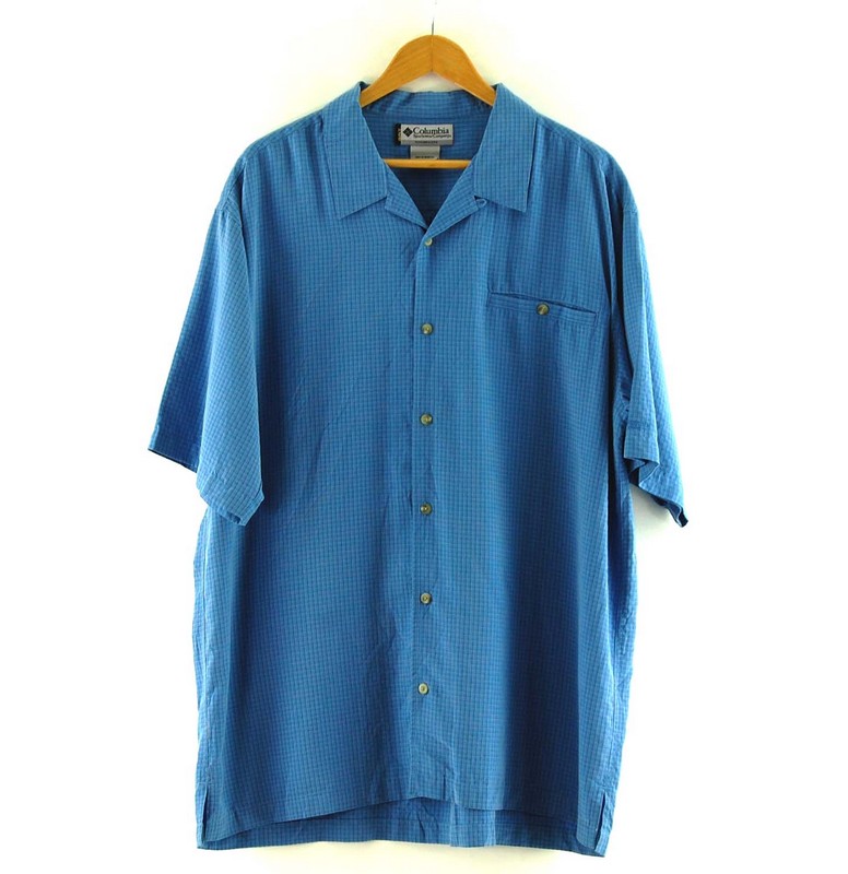 Columbia GRT Shirt - UK XXL - Blue 17 Vintage Clothing
