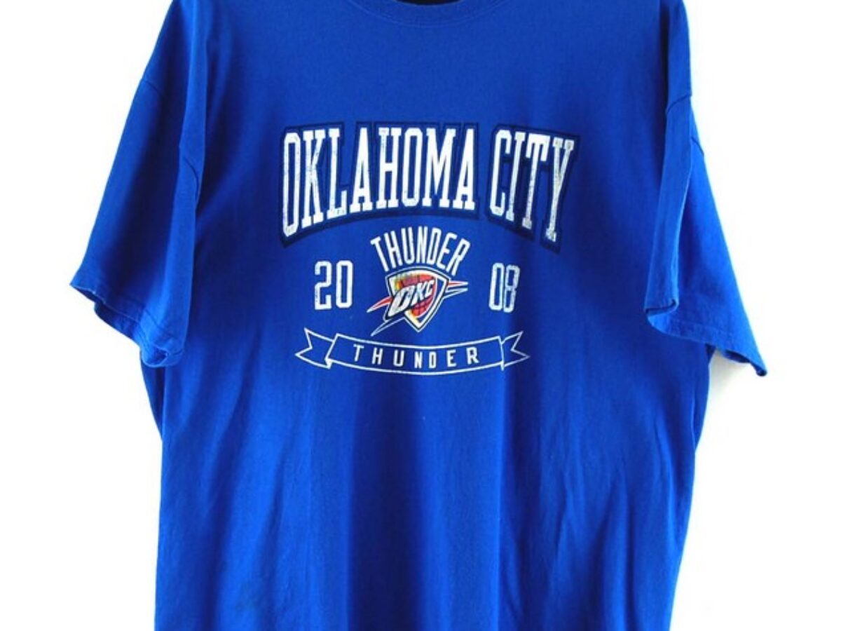 Oklahoma city thunder vintage t shirts on sale