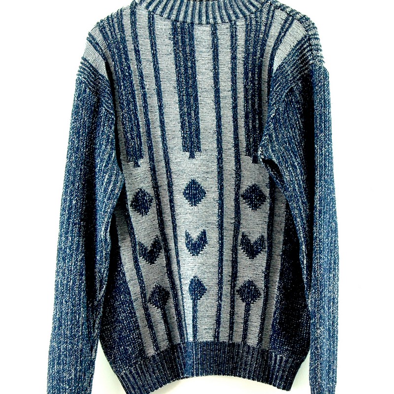 Vintage 90s jumper Mens - UK 2XL - Blue 17 Vintage Clothing