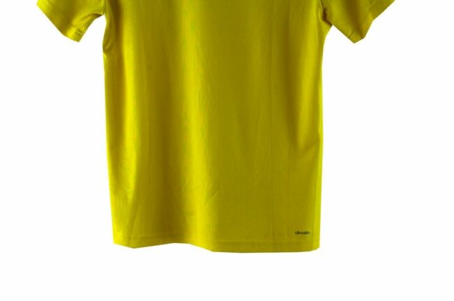 Back Close Up Adidas Yellow Sport T Shirt