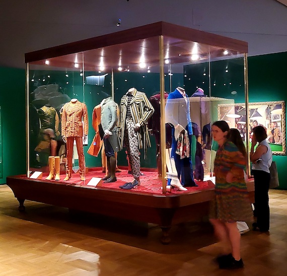 A colourful confection of clothing at the V&A Museum