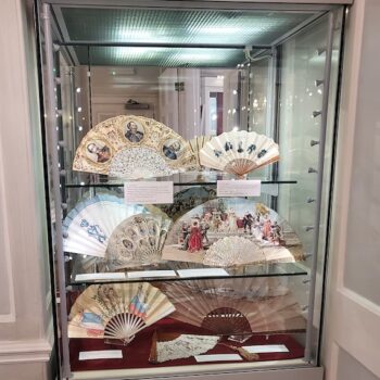 Display case at the Fan Museum. Photo Genevieve Jones.