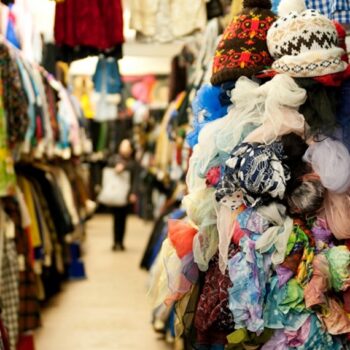 Where to Find Thrift Store Clothing in London - Blue17 vintage clothing - store interior